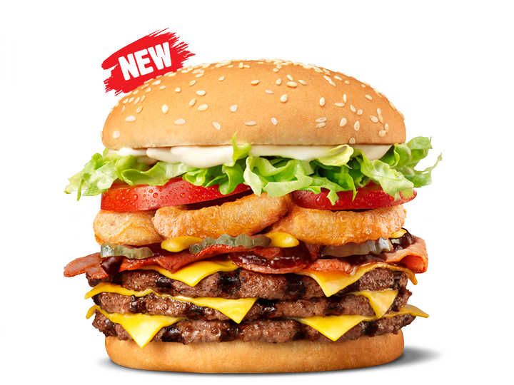 hungry jacks smokehouse whopper triple