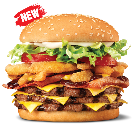 hungry jacks triple whiskey river whopper