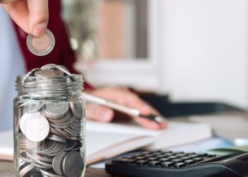 jar of coins savings