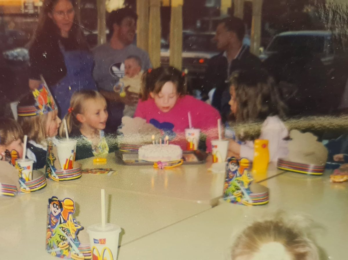 kayla mcdonalds birthday party 1990s