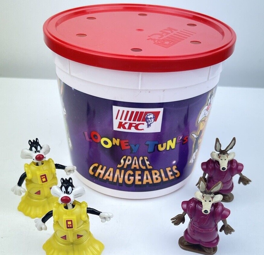 kfc looney tunes space changeables fun bucket kids meal