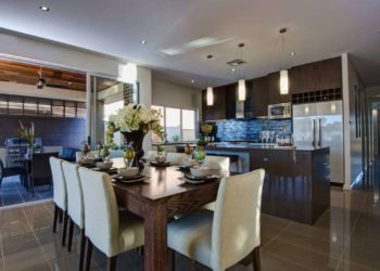 kitchen with splashback