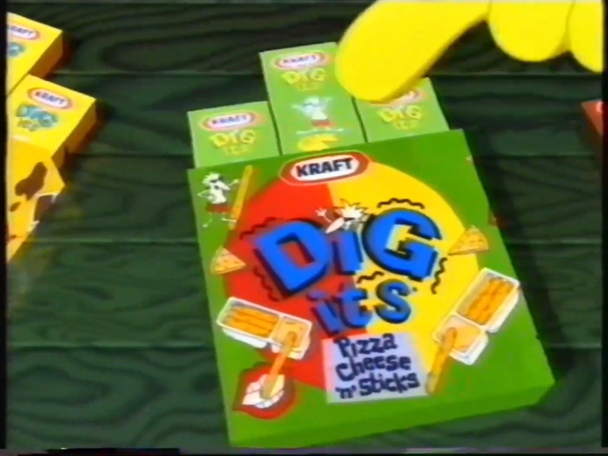 kraft dig its digits pizza cheese 90s snacks