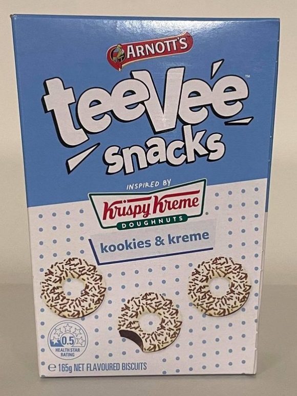 krispy kreme teevee snacks kookies kreme cookies cream