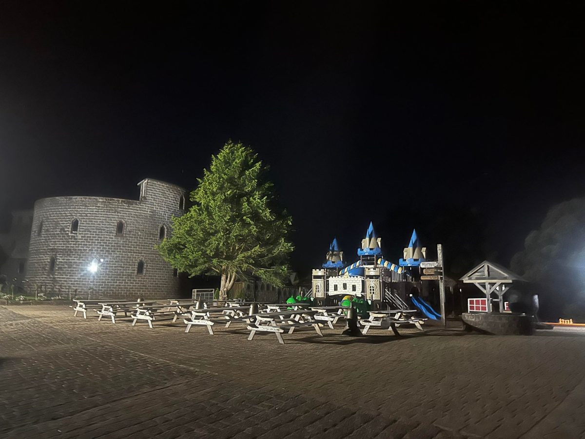 kryal castle at night