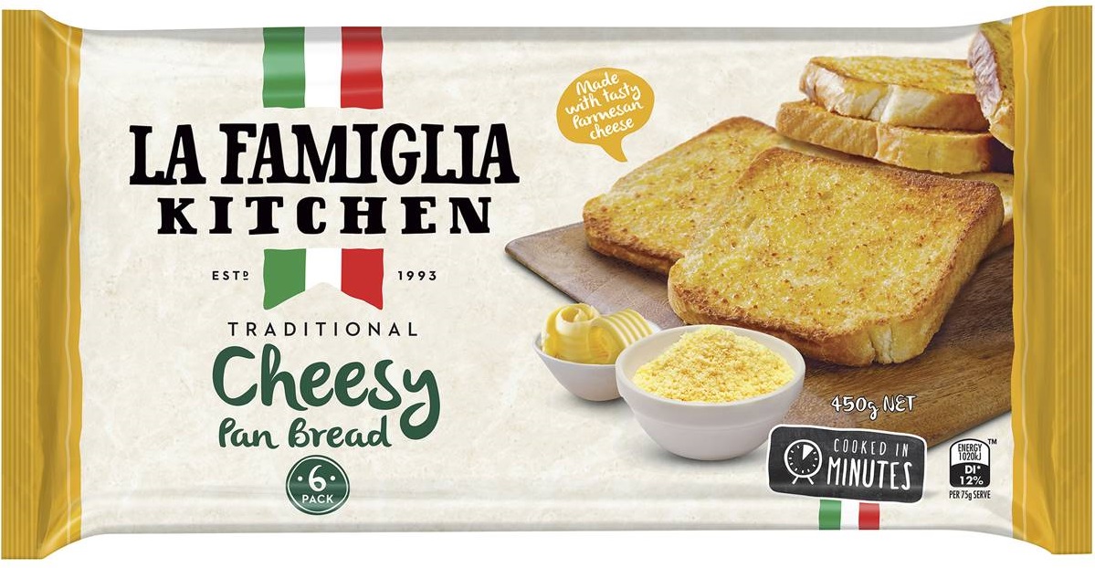 la famiglia cheesy pan bread woolworths sizzler