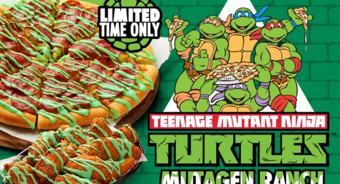 limited time pizza hut teenage mutant ninja turtcles mutagen ranch australia
