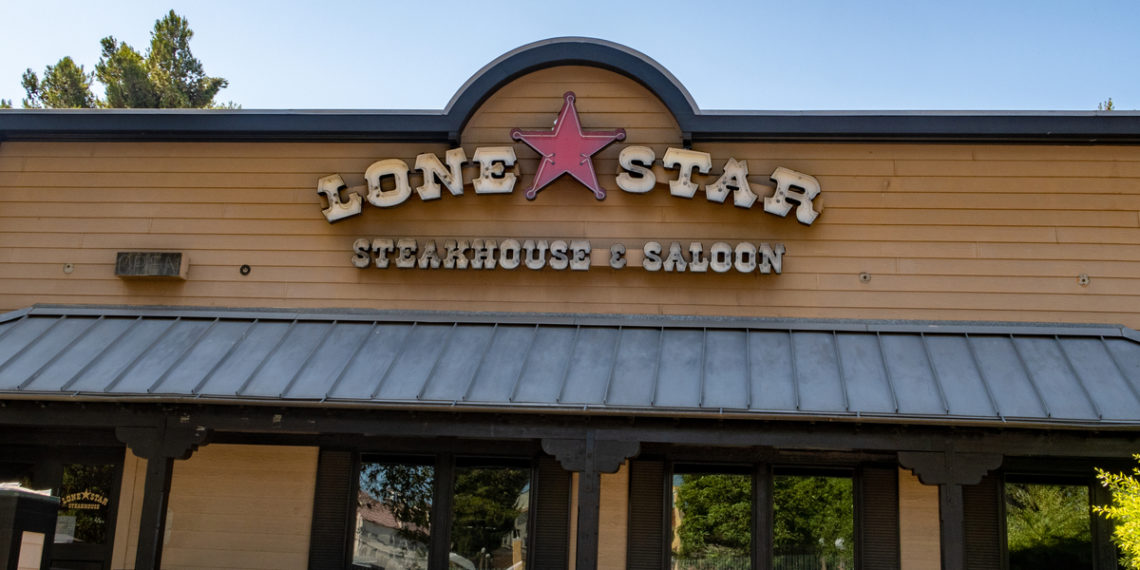 lone star steakhouse and saloon facade sign logo