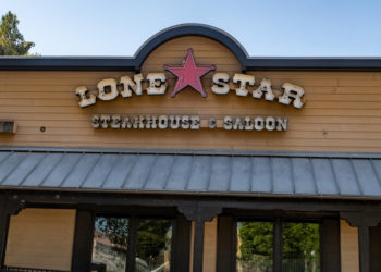 lone star steakhouse and saloon facade sign logo