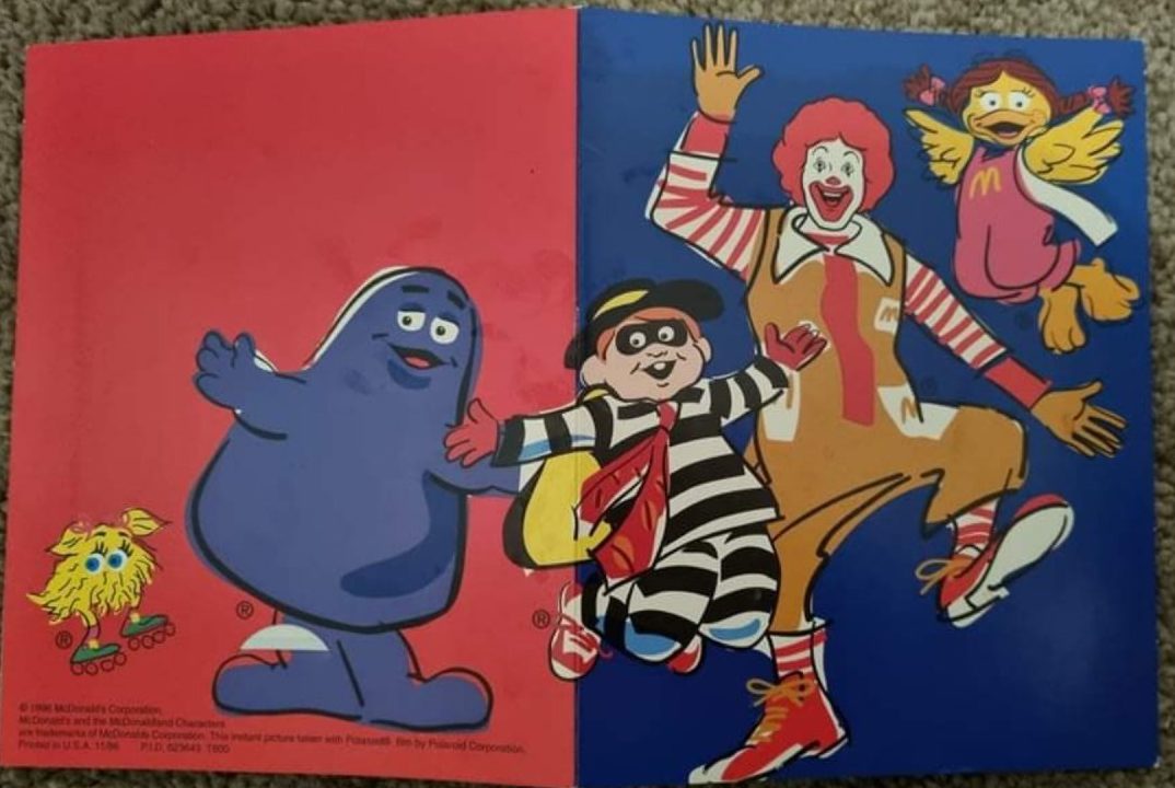 mcdonalds birthday polaroid book