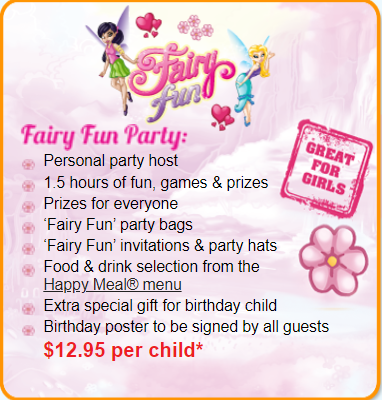 mcdonalds fairy fun party