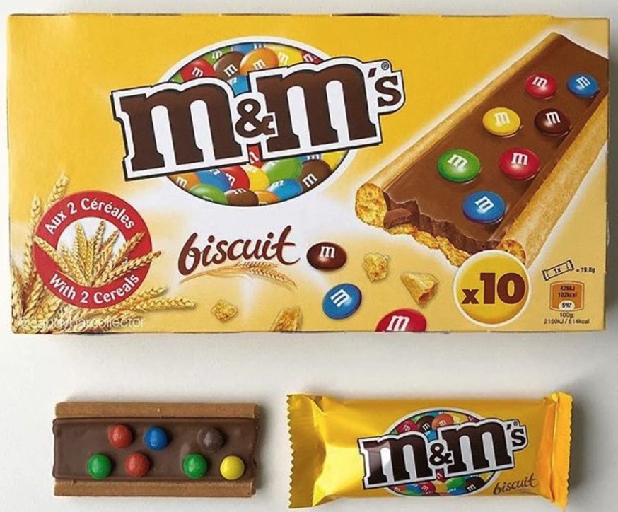 m&ms bar biscuit 90s