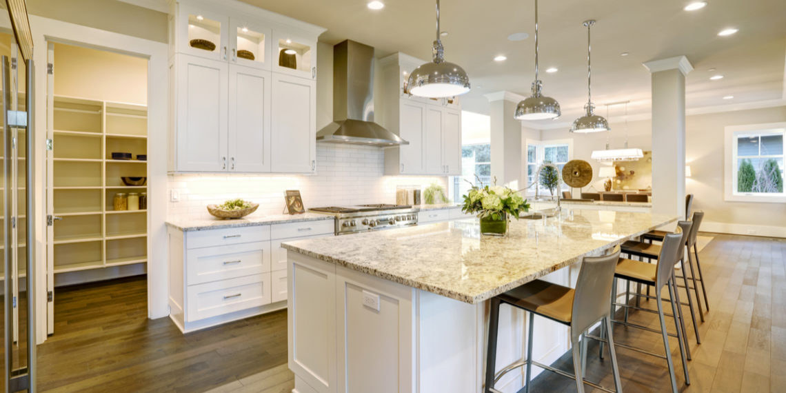 modern kitchen with pantry