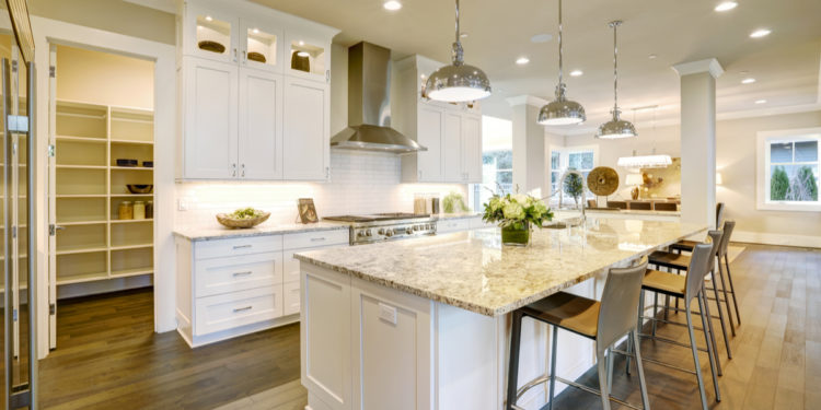 modern kitchen with pantry