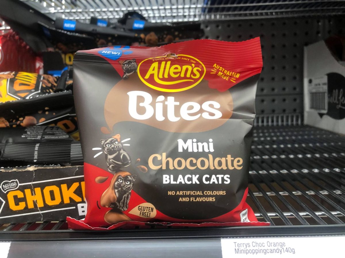 new allens bites mini chocolate black cats