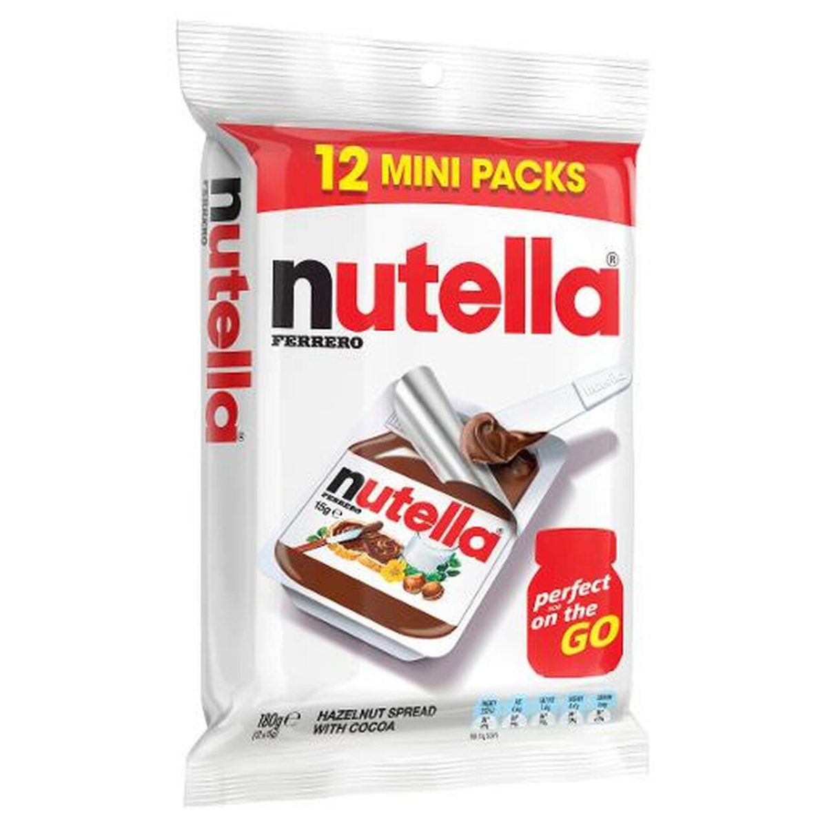 nutella mini packs spread