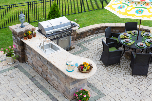 patio example with bbq