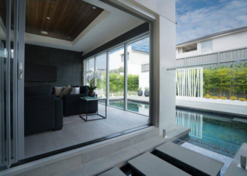 pool near window