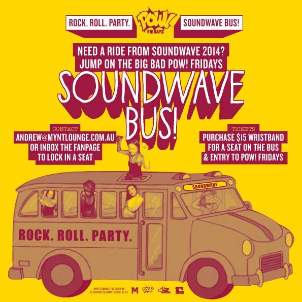 pow fridays soundwave bus