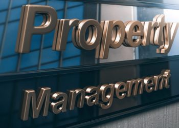 3D illustration of property management company facade