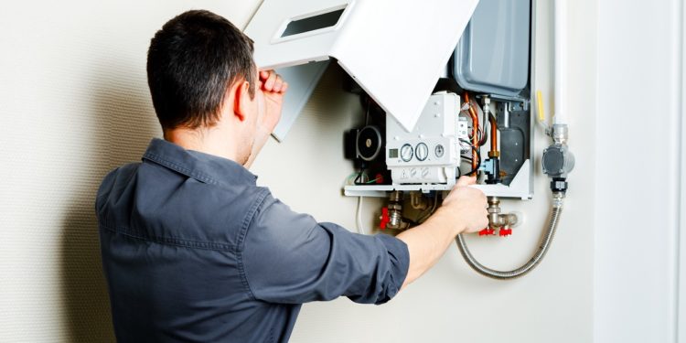 Repair of a gas boiler