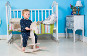 Toddler bed and crib