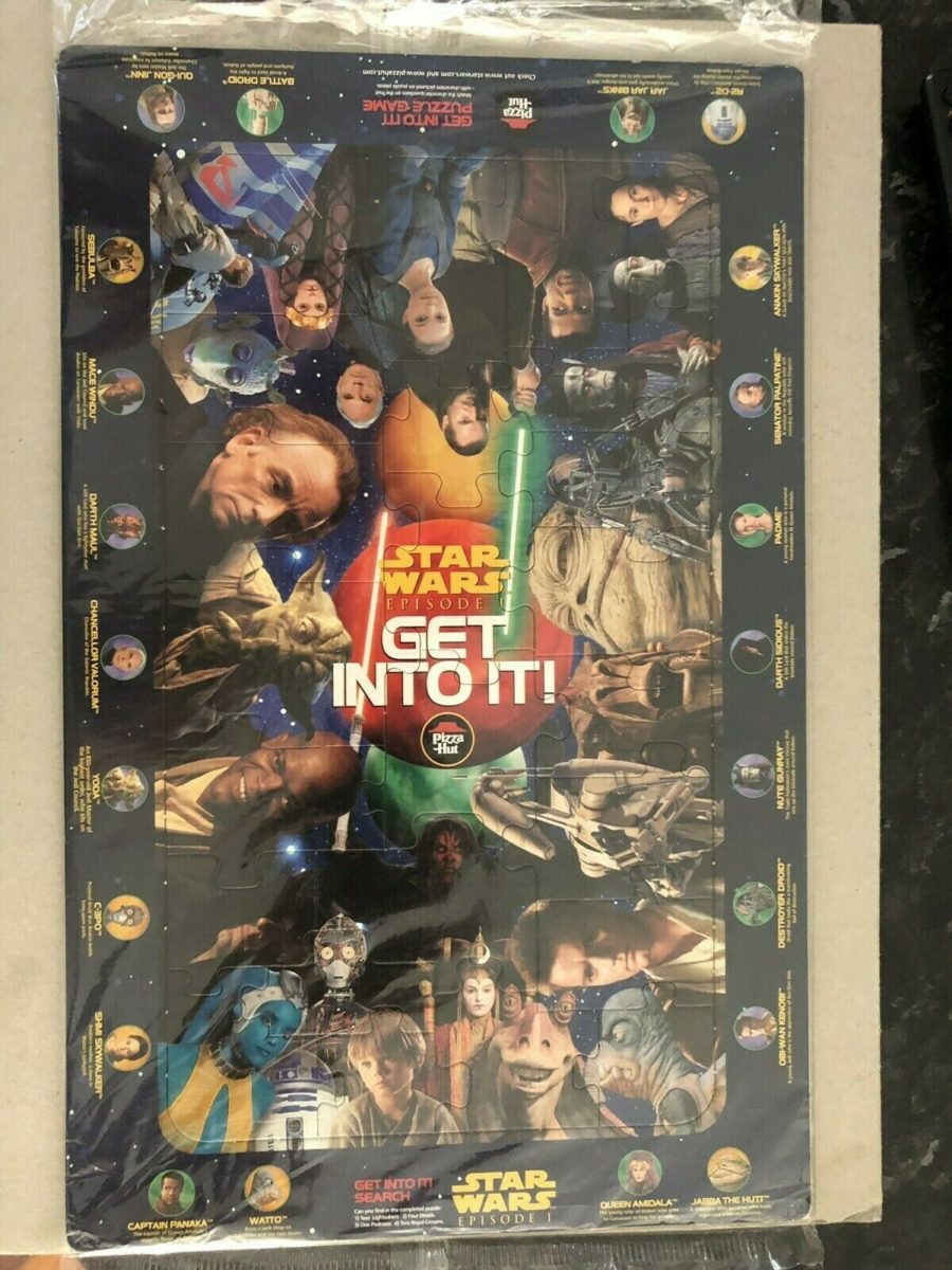 star wars episode 1 puzzle pizza hut blue