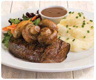 steak garlic mushrooms