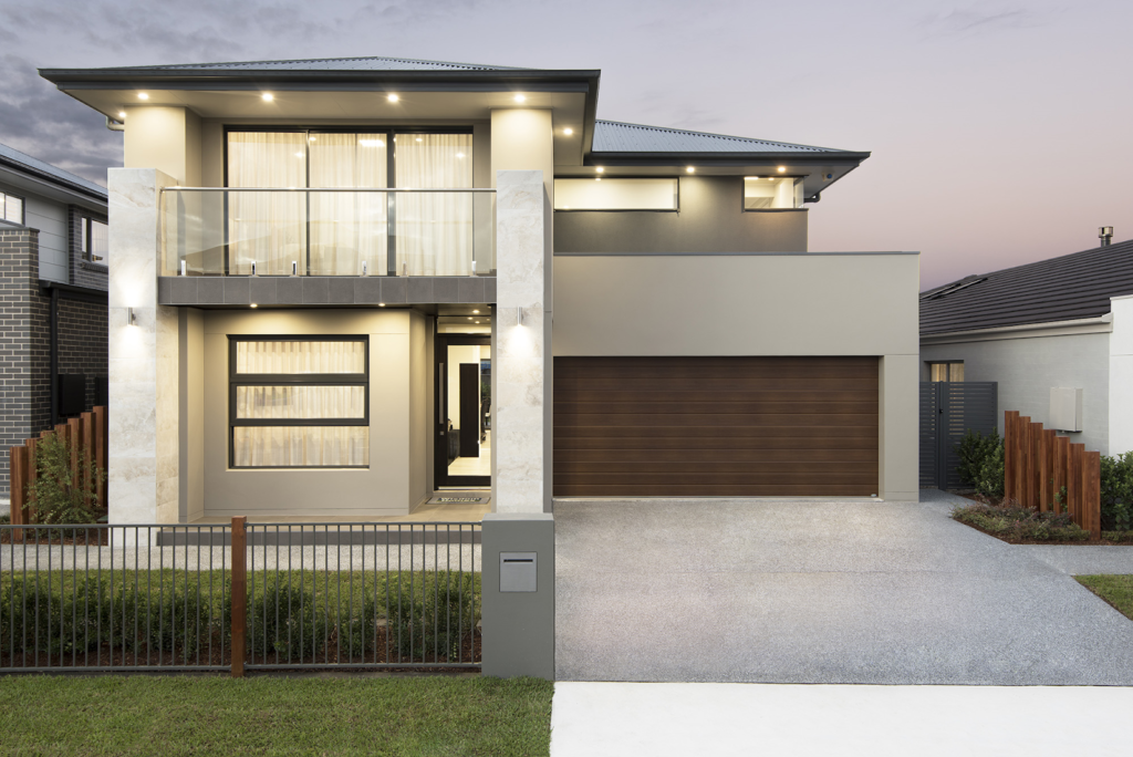 two storey house on narrow block