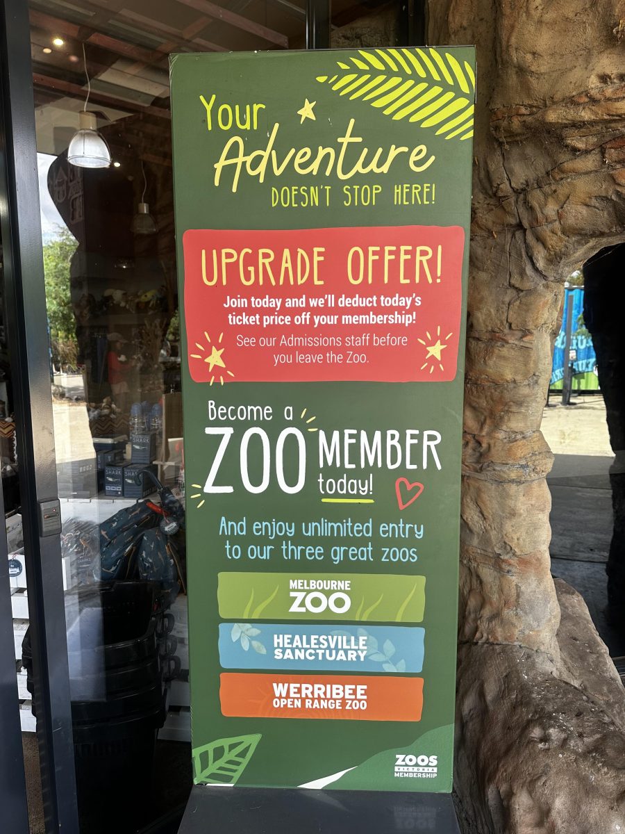 upgrade werribee zoo membership