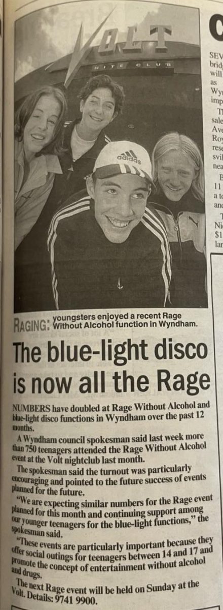 volt werribee blue light disco