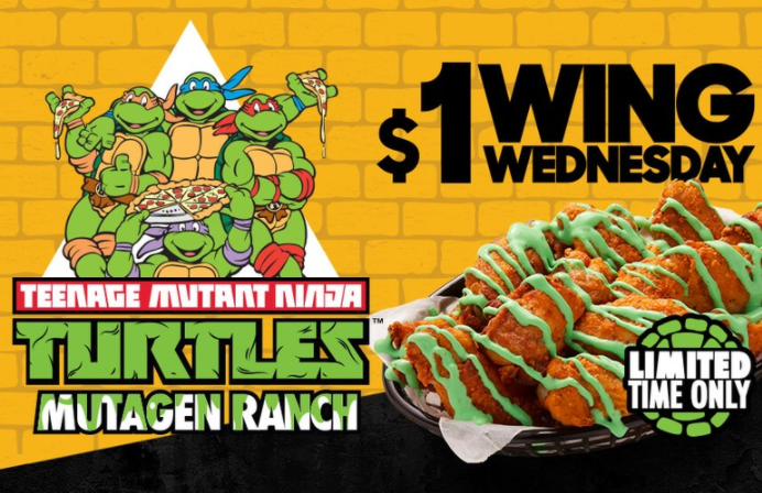 wings pizza hut teenage mutant ninja turtcles mutagen ranch australia